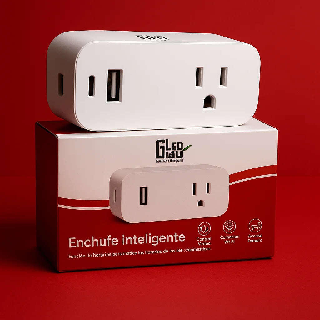 Enchufe inteligente Toma Sencilla S/P+USB+TIPOC